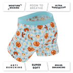 The Good Moaning | Naughty Breakfast Ball Hammock® Pouch Underwear With Fly - Shinesty