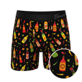 The Gotcha Sriracha | Hot Sauce Ball Hammock® Pouch Underwear With Fly - Shinesty