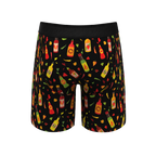 The Gotcha Sriracha | Hot Sauce Ball Hammock® Boxer - Long Leg - Shinesty