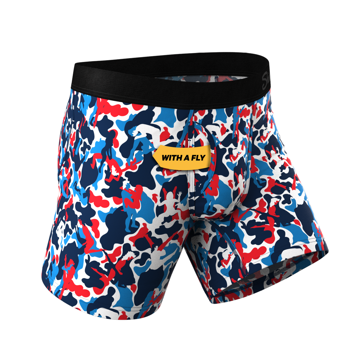 The Grand Finale | USA Camouflage Ball Hammock® Pouch Underwear With Fly - Shinesty