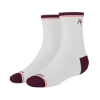 The Grape Juice | Red Wine Heel Hammock™ Quarter Crew Socks - Shinesty