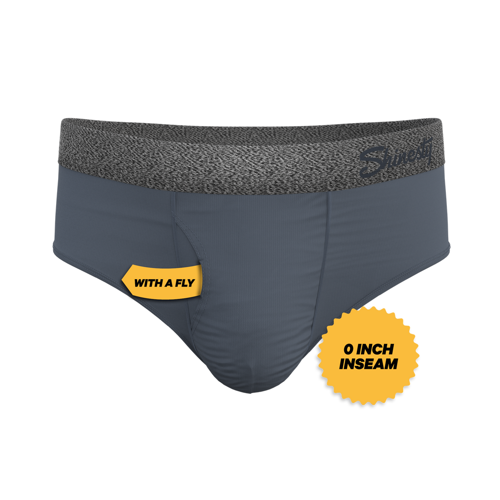 The Graphite | Tonal Grey Ball Hammock® Pouch Underwear Briefs - Shinesty