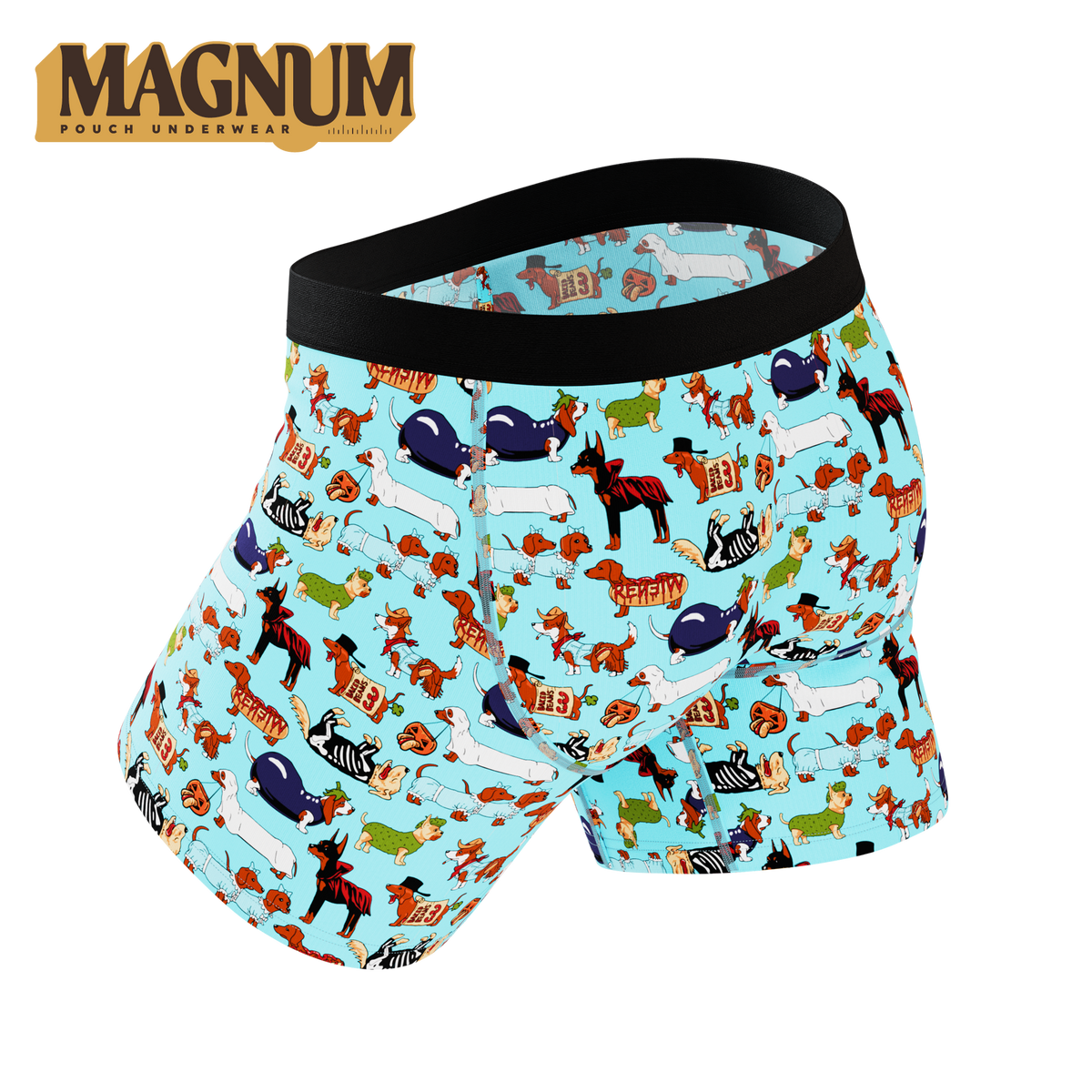 The Halloweenies | Halloween Dogs Ball Hammock® Magnum Big Pouch Underwear - Shinesty
