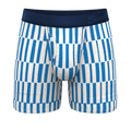 The Hamptons | Blue Mosaic Stripe Ball Hammock® Pouch Underwear With Fly - Shinesty