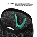 The Harlot's Web | Naughty Spider Web Ball Hammock® Pouch Underwear With Fly - Shinesty
