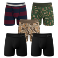 The Hide and Hunt | Ball Hammock® Pouch Boxer Briefs with Fly 5 Pack - Shinesty