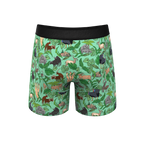 The Hornography | Tropical Animals Ball Hammock® Pouch Underwear With Fly - Shinesty