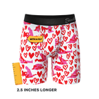 The Hot-Blooded Handbook | Valentines Ball Hammock® Boxer - Long Leg - Shinesty