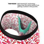 The Hot-Blooded Handbook | Valentines Ball Hammock® Pouch Trunks Underwear - Shinesty