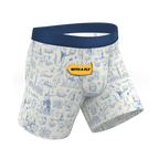 The Hot Cottontail | Easter Toile Ball Hammock® Pouch Underwear With Fly - Shinesty
