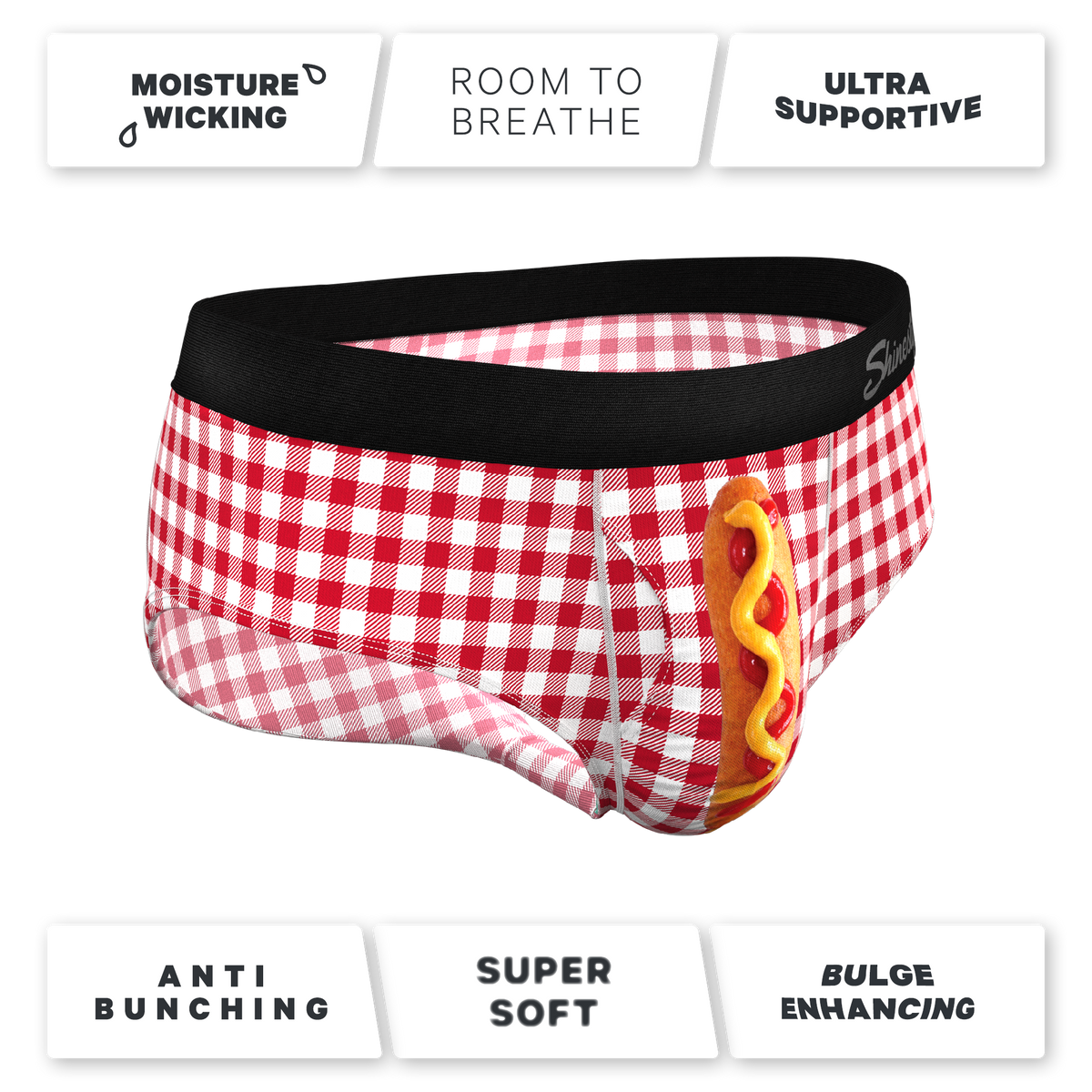 The Hot Diggity | Corn Dog Ball Hammock® Pouch Underwear Briefs - Shinesty