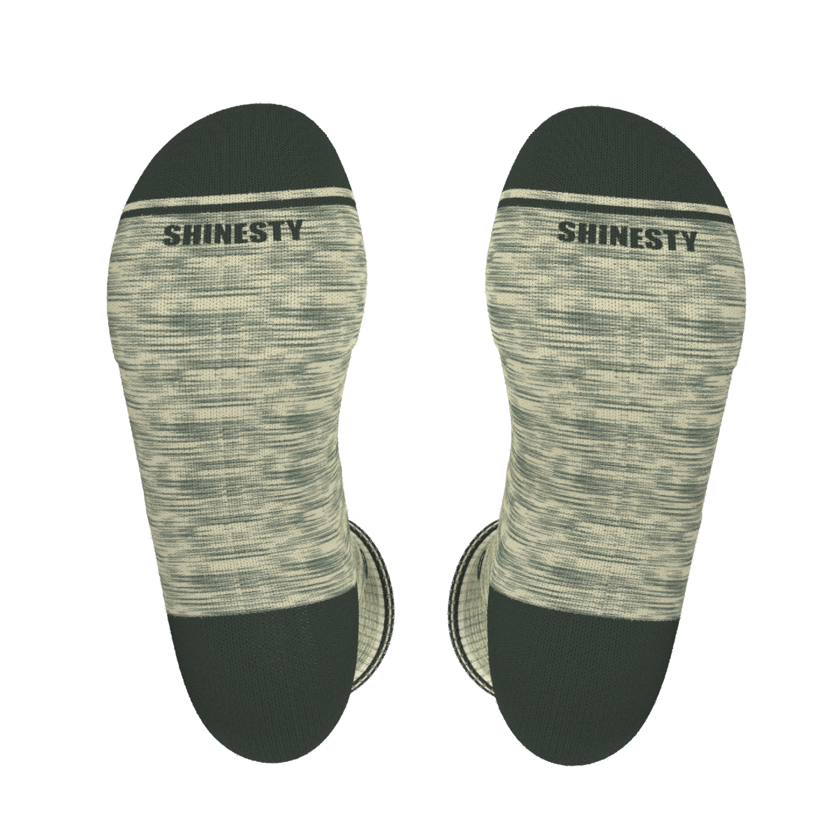 The Illusion | Green Pattern Heel Hammock™ Crew Socks - Shinesty