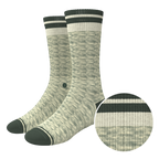 The Illusion | Green Pattern Heel Hammock™ Crew Socks - Shinesty