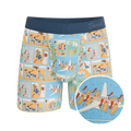 The Improper Protocol | Airplane Pamphlet Ball Hammock® Pouch Underwear With Fly - Shinesty