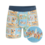 The Improper Protocol | Airplane Pamphlet Ball Hammock® Pouch Underwear With Fly - Shinesty