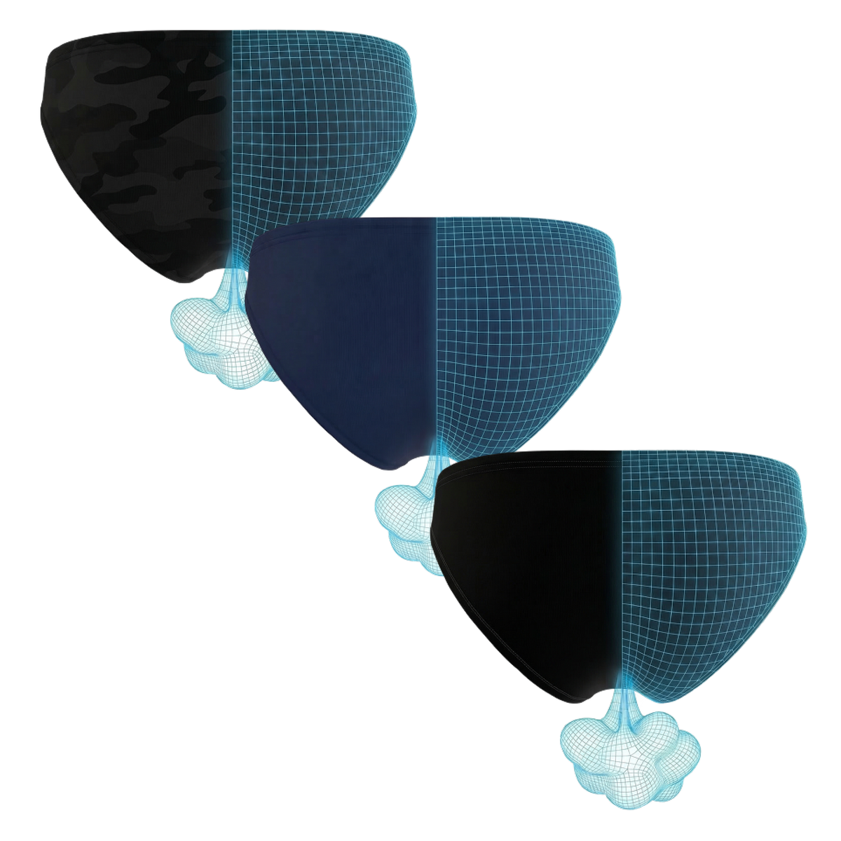 The Incognito | Fart Proof Bikini Underwear 3 Pack - Shinesty