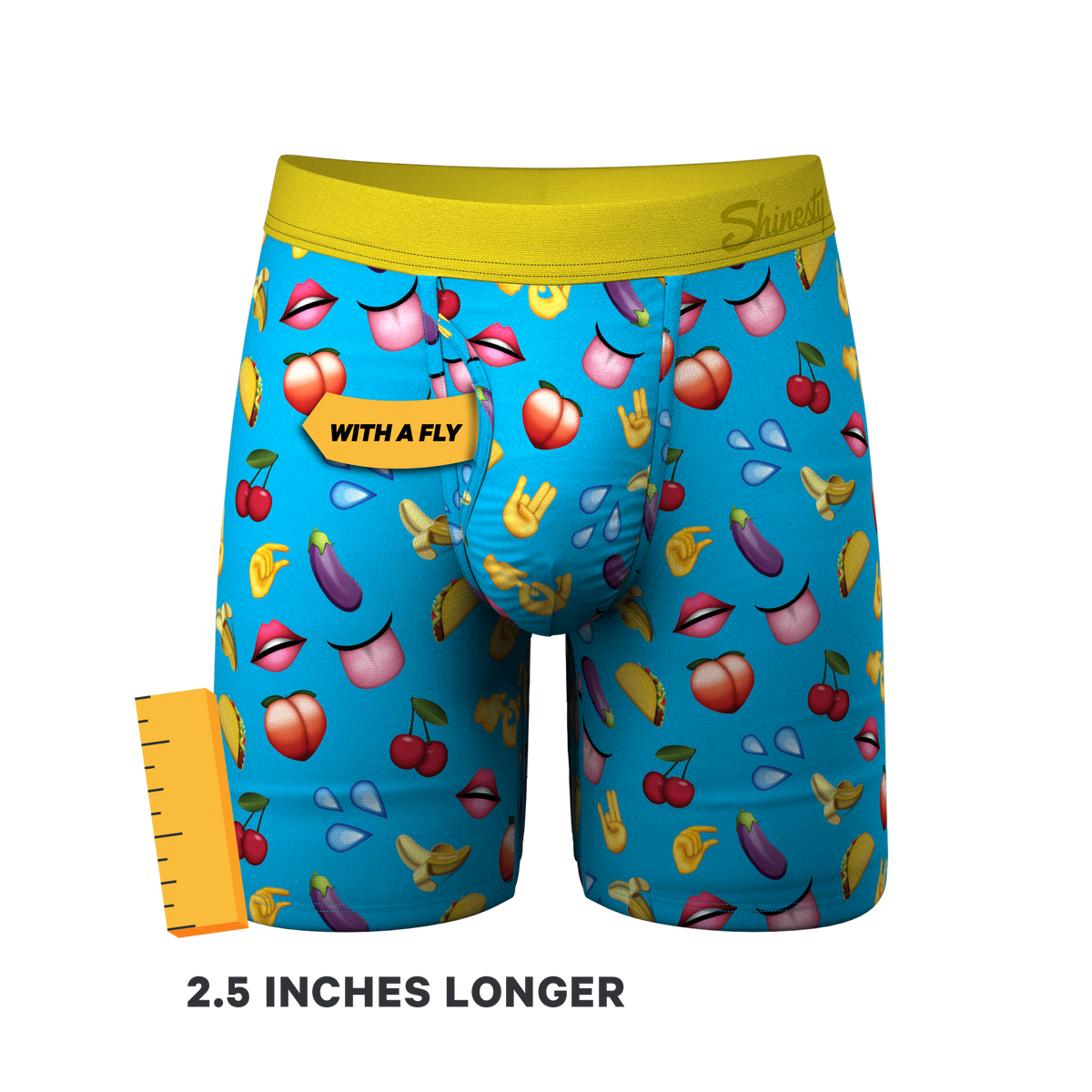 The Innuendo | Emoji Ball Hammock® Boxer - Long Leg - Shinesty