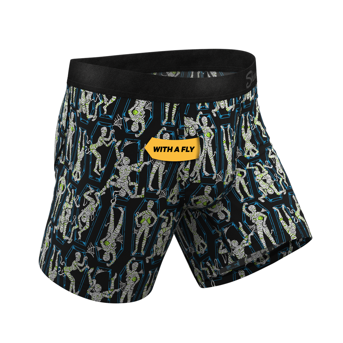 The Inter-Corpse | Halloween Mummies Ball Hammock® Pouch Underwear With Fly - Shinesty