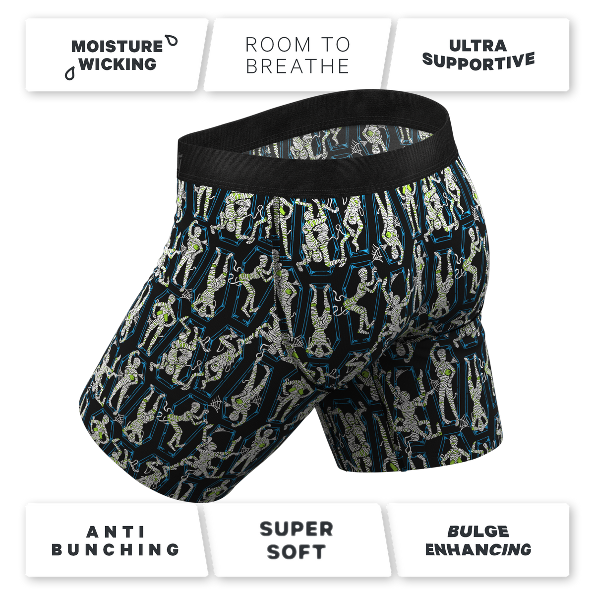 The Inter-Corpse | Halloween Mummies Ball Hammock® Boxer - Long Leg - Shinesty
