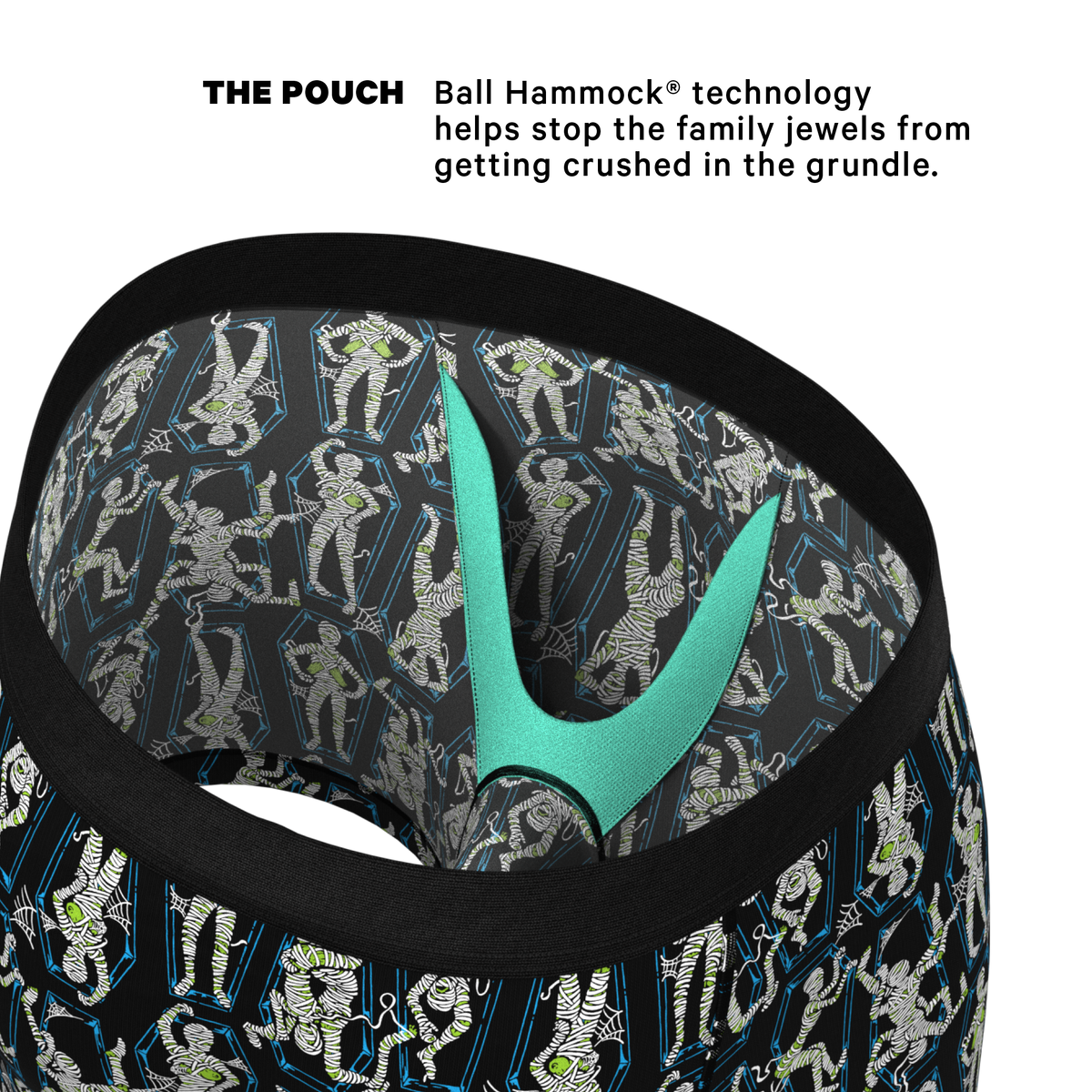 The Inter-Corpse | Halloween Mummies Ball Hammock® Pouch Underwear - Shinesty
