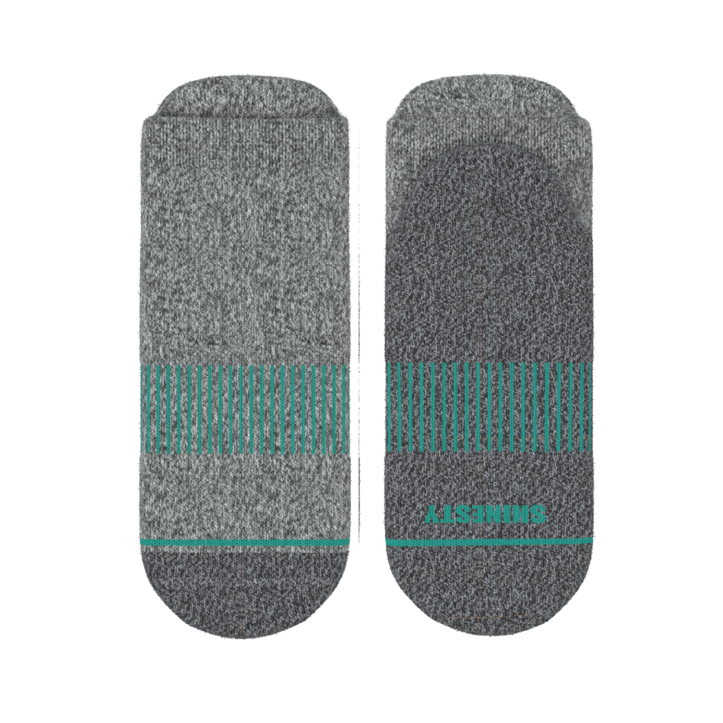 The Intramural Champ | Gray Stay Weird Heel Hammock™ Ankle Socks - Shinesty