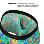 The Island Time | Pineapple Scene Ball Hammock® Pouch Underwear With Fly - Shinesty