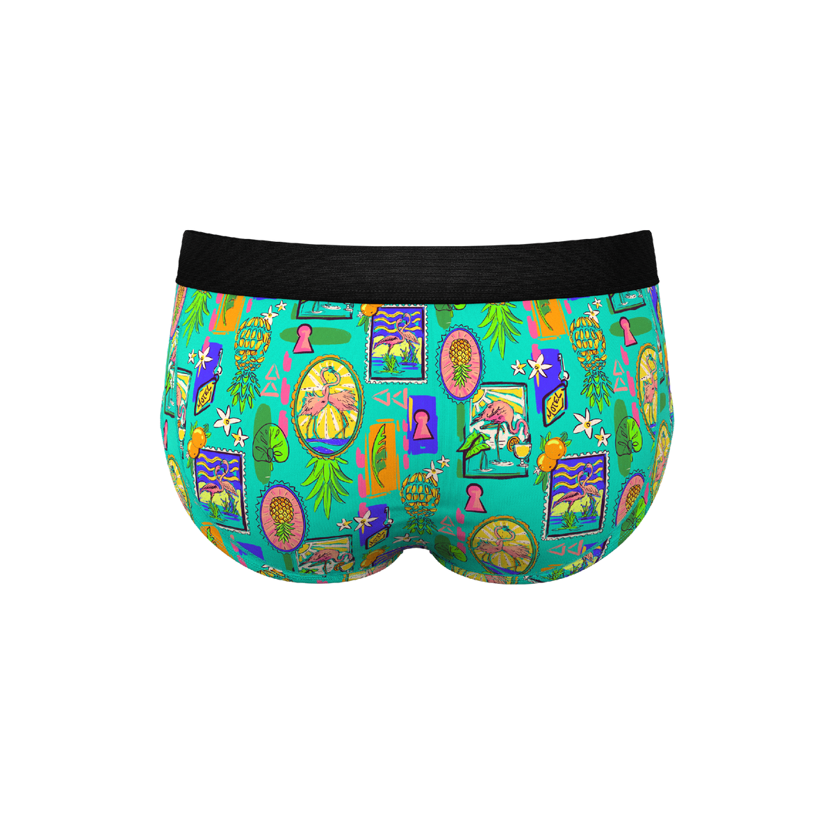The Island Time | Pineapple Scene Ball Hammock® Pouch Underwear Briefs - Shinesty