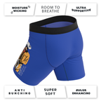 The Jackson | Blue Cowboy Shinesty x Diamond Cross Ranch Ball Hammock® Boxer - Long Leg - Shinesty
