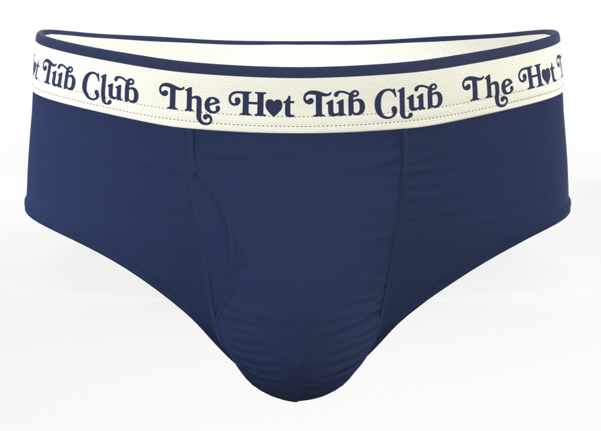 The Jet Set | Hot Tub Club Navy Ball Hammock® Pouch Underwear Briefs - Shinesty