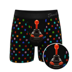 The Joystick | Video Game Ball Hammock® Pouch Underwear With Fly - Shinesty