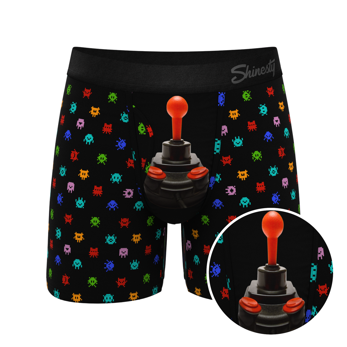 The Joystick | Video Game Ball Hammock® Pouch Underwear With Fly - Shinesty