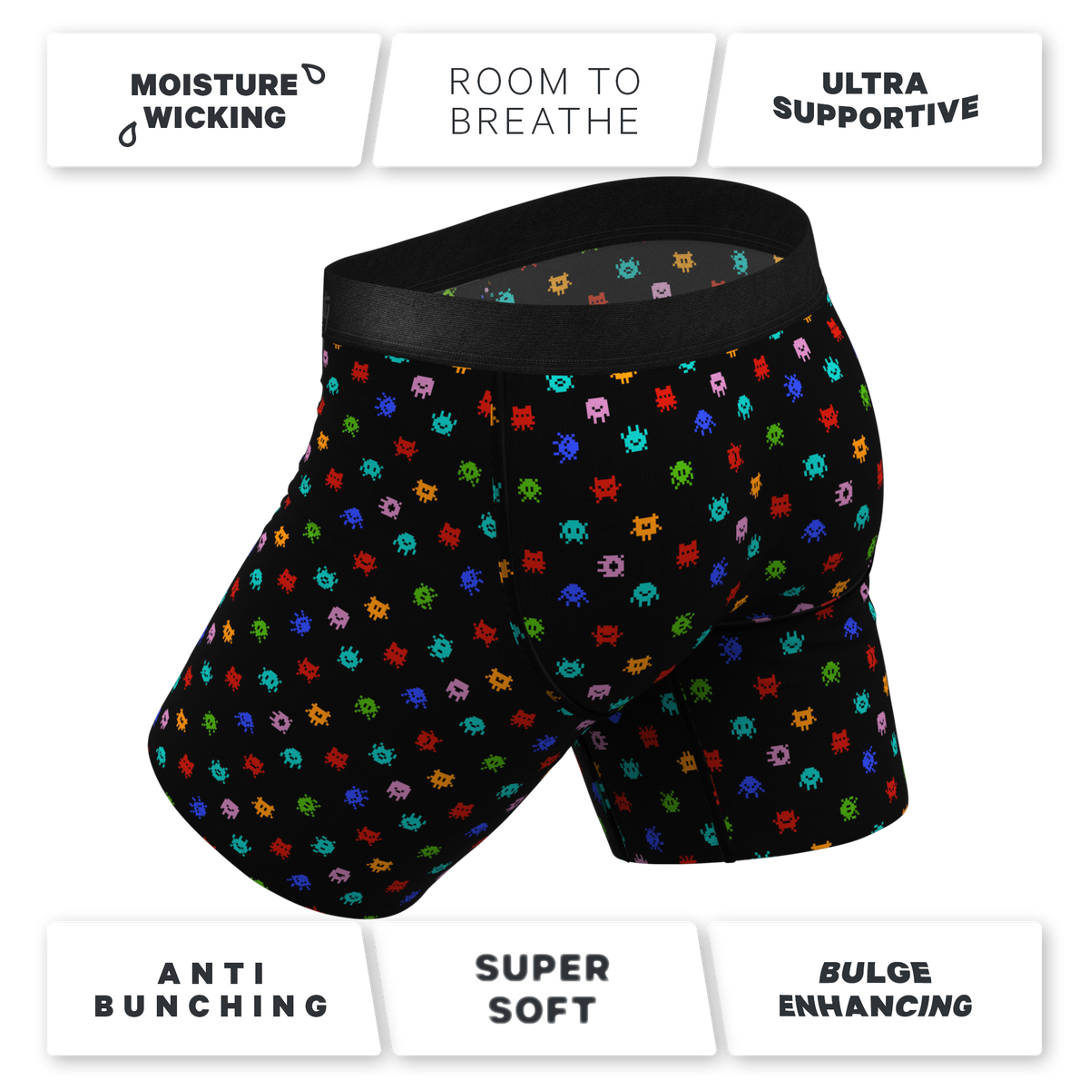 The Joystick | Video Game Ball Hammock® Boxer - Long Leg - Shinesty