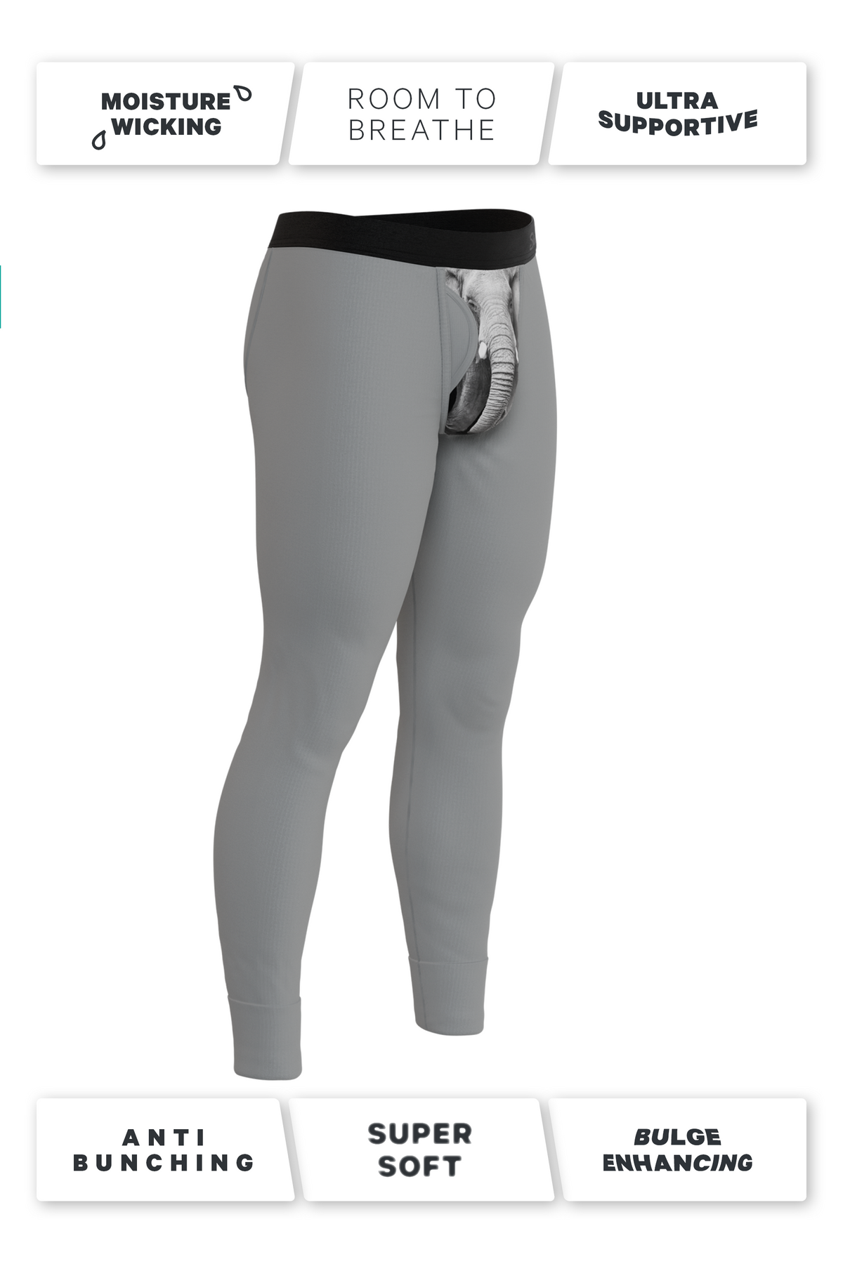The Junk In The Trunk | Elephant Ball Hammock® Long Johns - Shinesty
