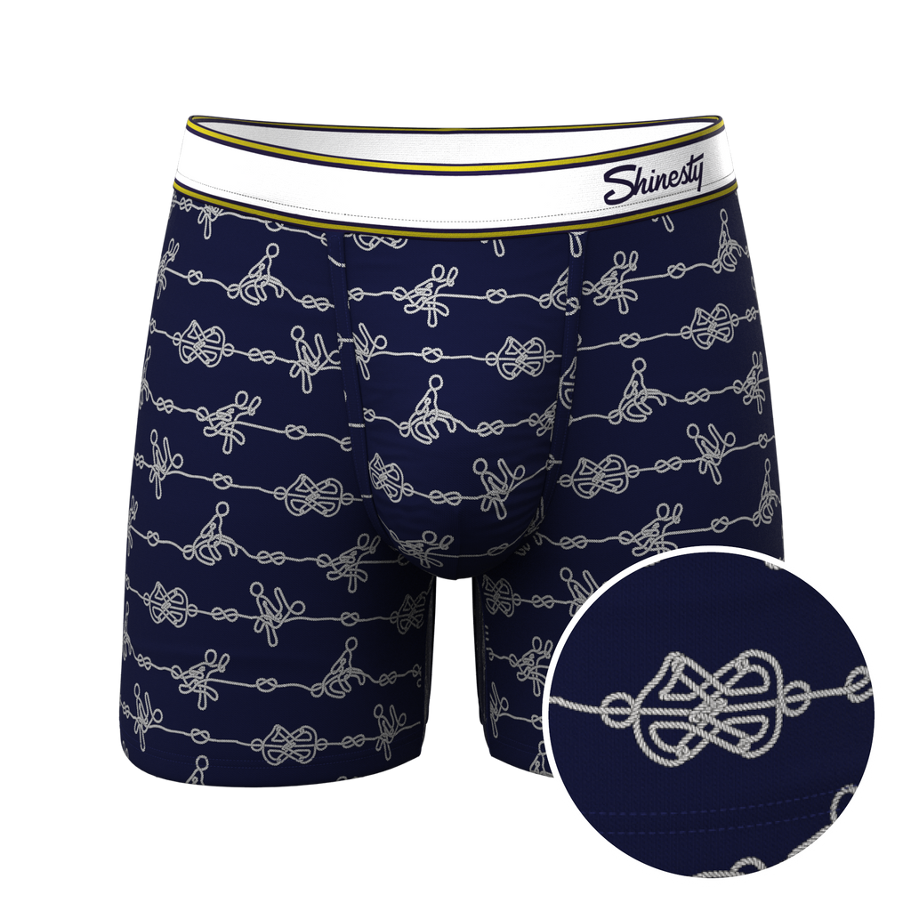 The Knotty Spots | Nautical Knots Ball Hammock® Pouch Underwear - Shinesty
