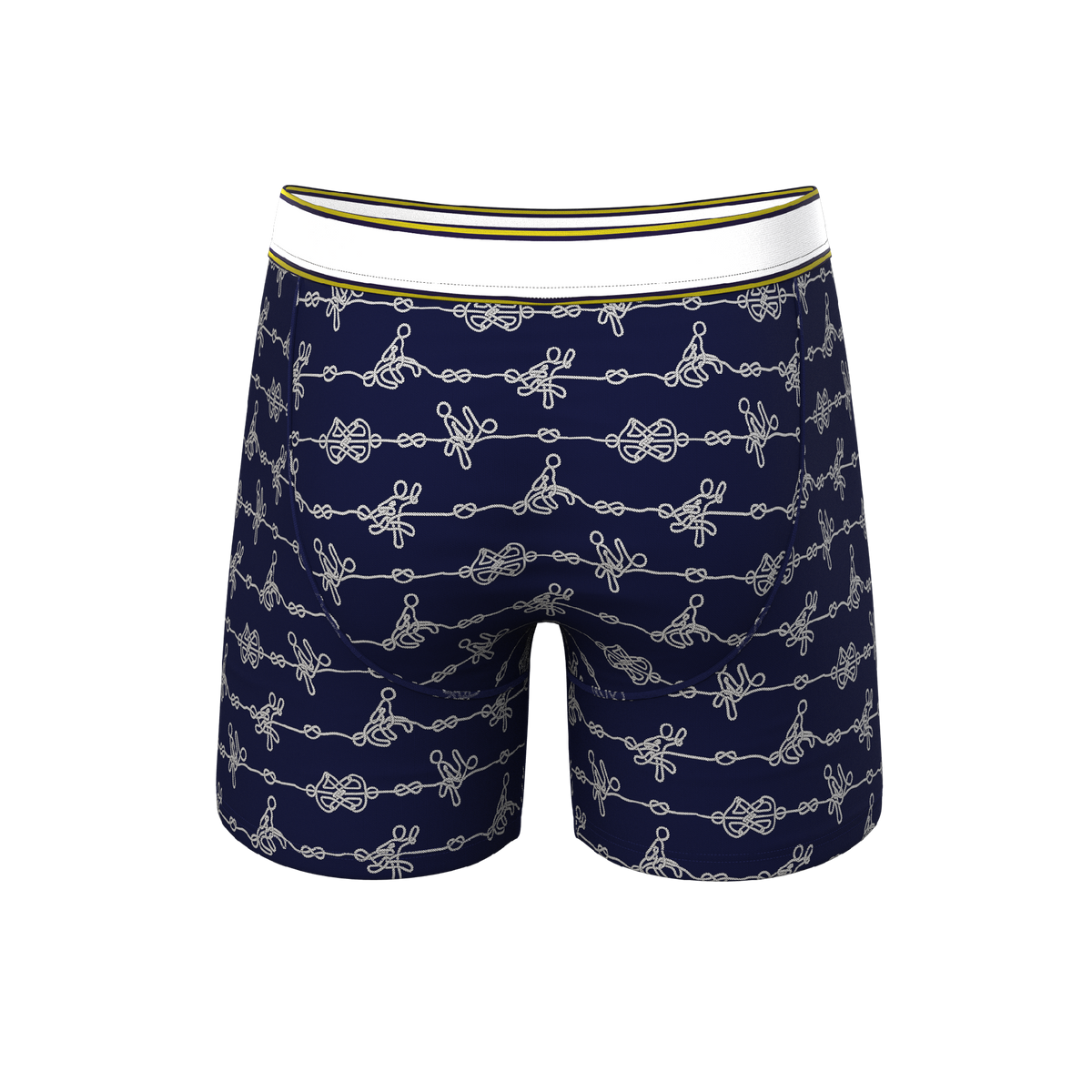The Knotty Spots | Nautical Knots Ball Hammock® Pouch Underwear - Shinesty