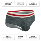 The Koala Camo | Heather Grey Ball Hammock® Pouch Underwear Briefs - Shinesty