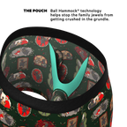 The King Krampus | Krampus Print Ball Hammock® Pouch Underwear With Fly - Shinesty