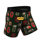 The King Krampus | Krampus Print Ball Hammock® Pouch Underwear With Fly - Shinesty