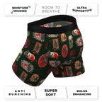 The King Krampus | Krampus Print Ball Hammock® Pouch Underwear With Fly - Shinesty