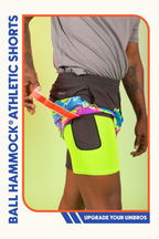 The Leg Day | Black Retro and Neon Ball Hammock® 5 Inch Athletic Shorts - Shinesty
