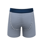 The Mad For Plaid | Navy Gingham Ball Hammock® Pouch Underwear - Shinesty
