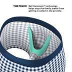 The Mad For Plaid | Navy Gingham Ball Hammock® Pouch Trunks Underwear - Shinesty