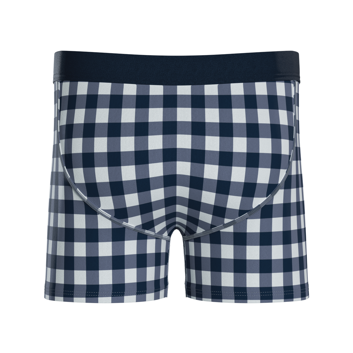 The Mad for Plaid | Navy Gingham Youth Boxer Briefs - Shinesty