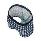 The Mad for Plaid | Navy Gingham Youth Boxer Briefs - Shinesty
