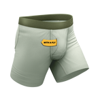 The Manzanilla | Olive Green Ball Hammock® Pouch Underwear With Fly - Shinesty