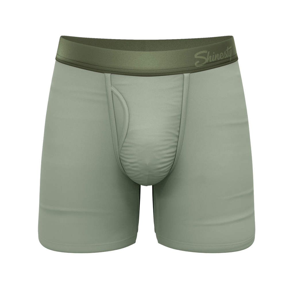 The Manzanilla | Olive Green Ball Hammock® Pouch Underwear With Fly - Shinesty