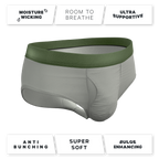 The Manzanilla | Olive Green Ball Hammock® Pouch Underwear Briefs - Shinesty