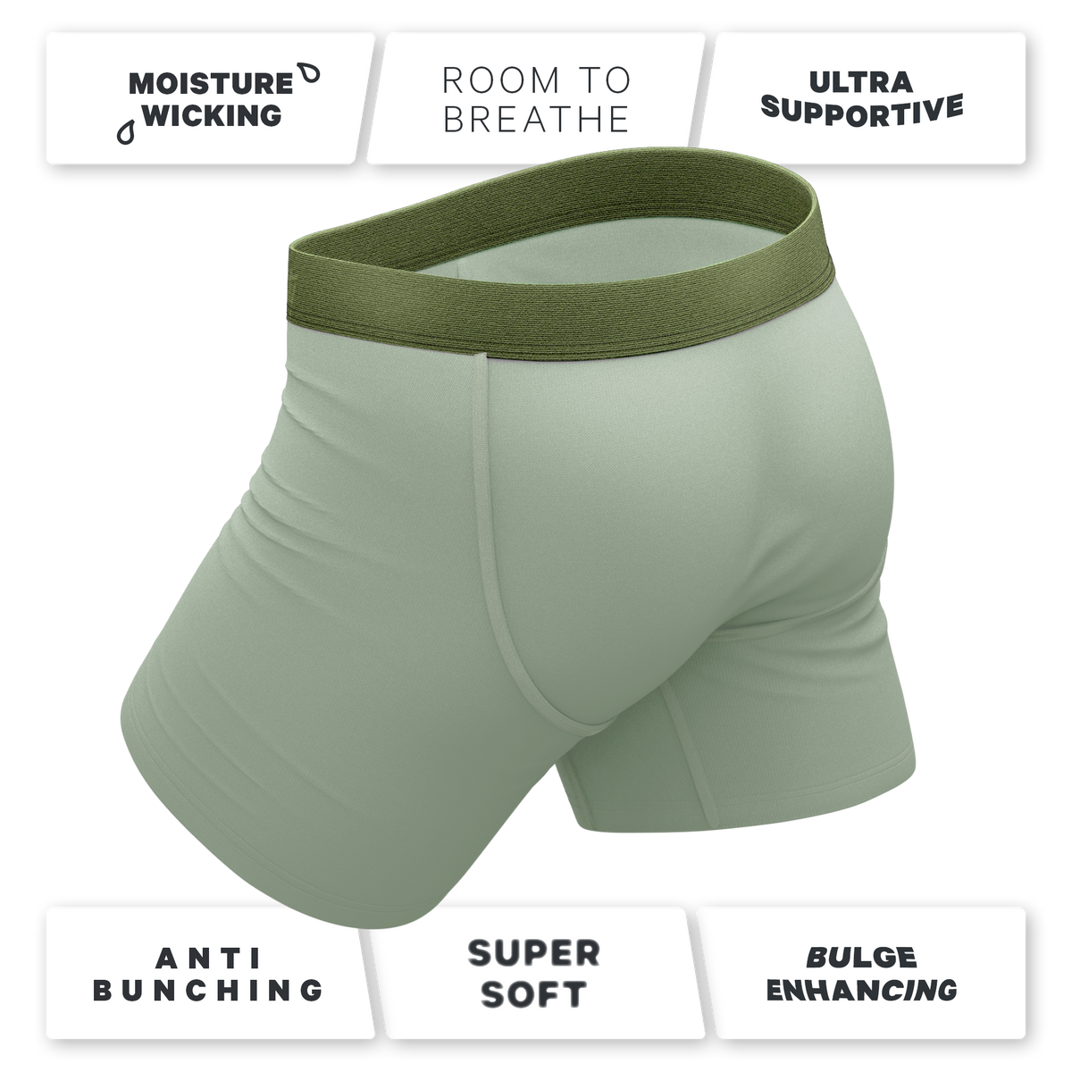 The Manzanilla | Olive Green Ball Hammock® Pouch Underwear - Shinesty