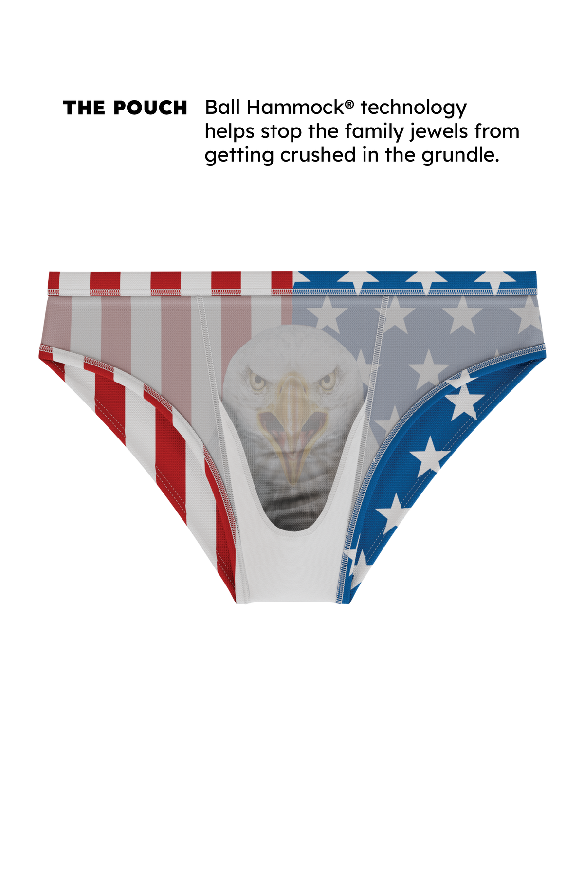The Mascot | American Flag Ball Hammock® Pouch Swim Brief - Shinesty