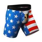 The Mascot | American Flag Ball Hammock® Boxer - Long Leg - Shinesty